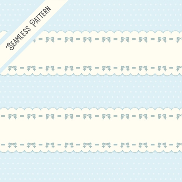 Ribbon seamless pattern  