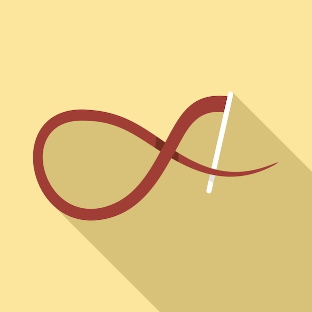 Vector ribbon stick icon flat illustration of ribbon stick vector icon for web design