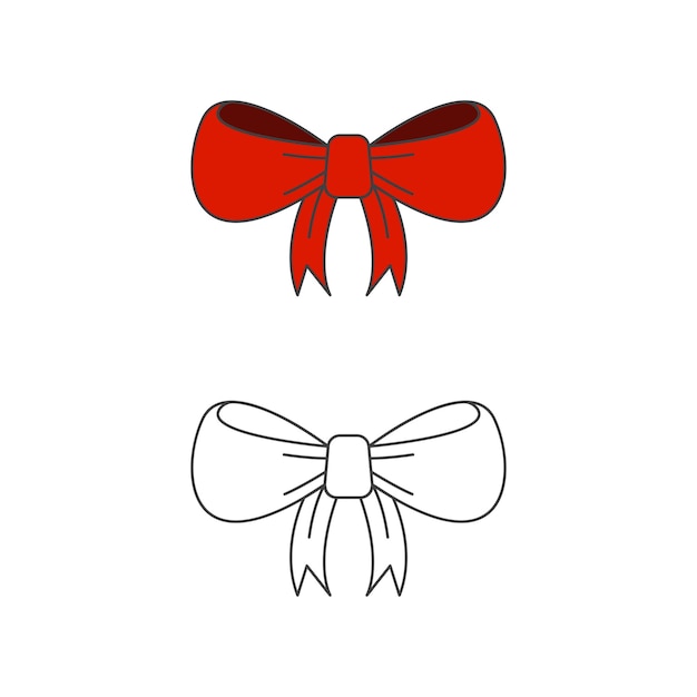 cute bow ribbon decoration icon 4832971 Vector Art at Vecteezy