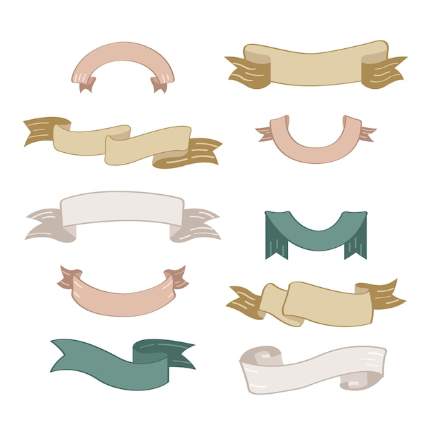 Vector ribbons illustration