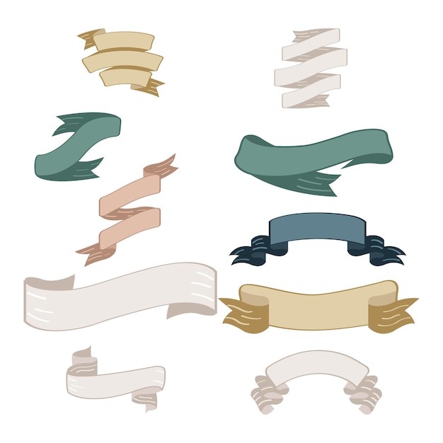 Vector ribbons illustration