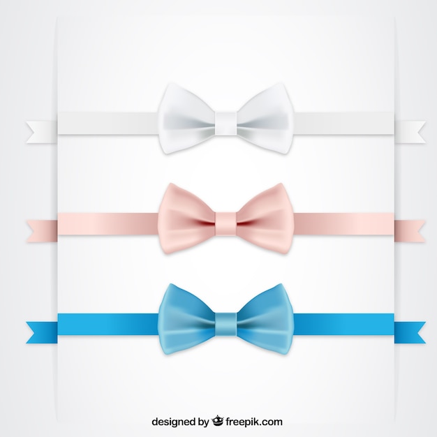 Ribbons with bows pack