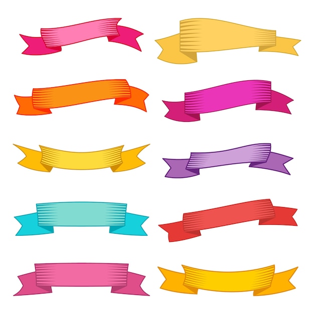 Vector ribbonsandbanners168