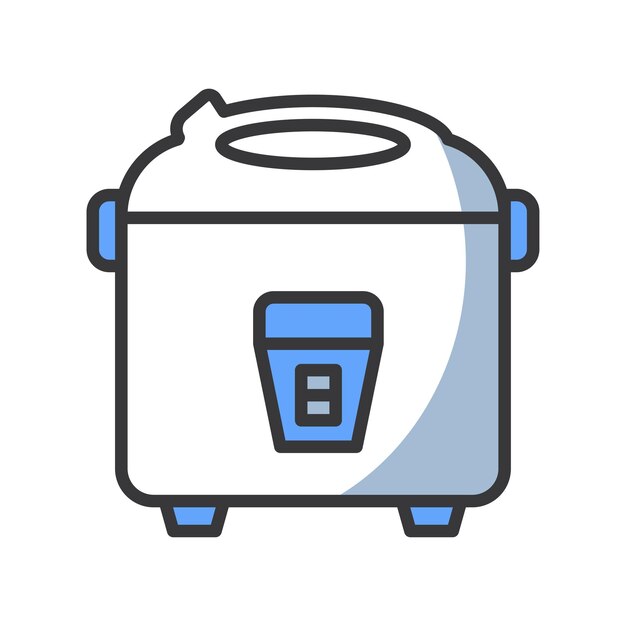 Vector rice cooker icon vector sign and symbol