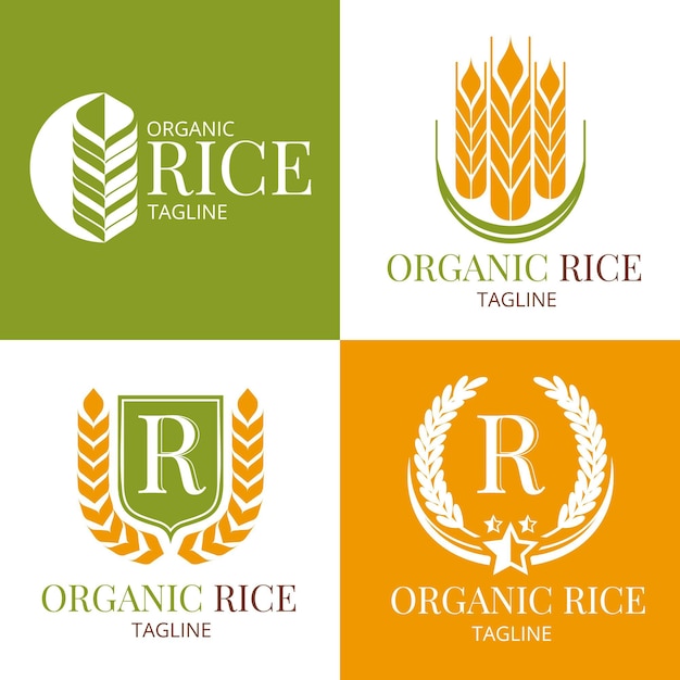 Rice logo collection