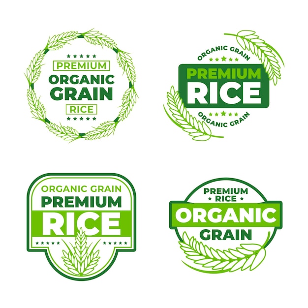 Rice logo collection