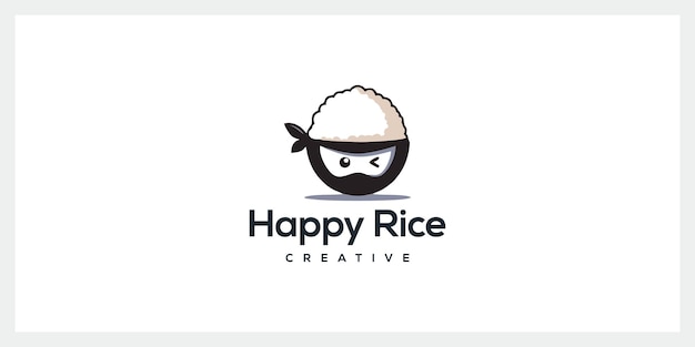 Rice logo design inspiration vector icons premium vector