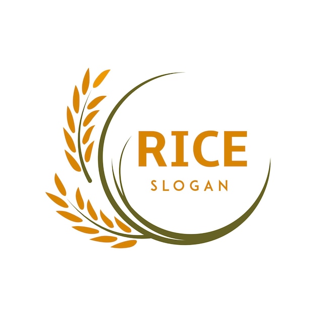 Rice logo with circular sharp lines