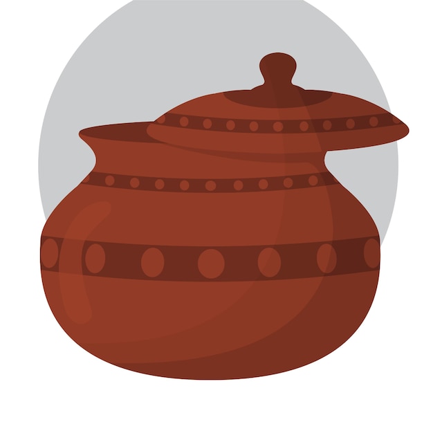 Vector rice pot free vector desin