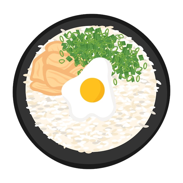 Vector rice with egg