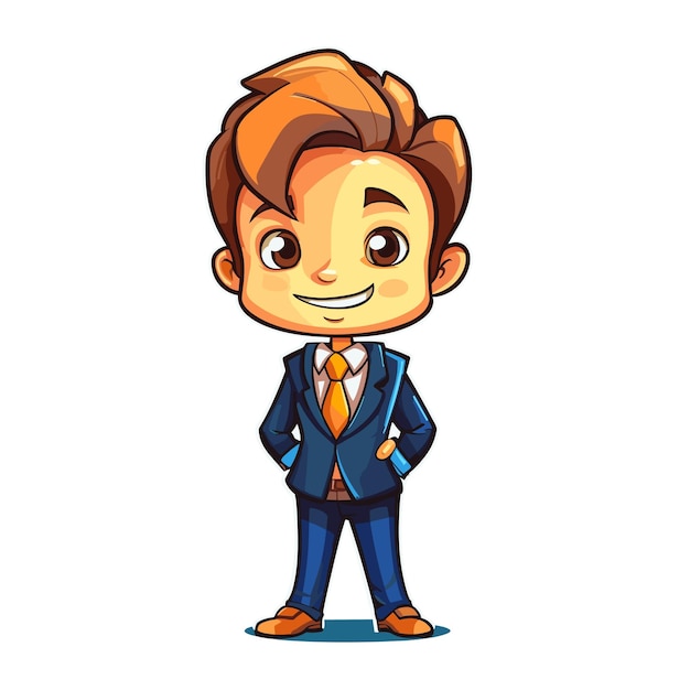 Vector rich boy businessman vector for tshirt design