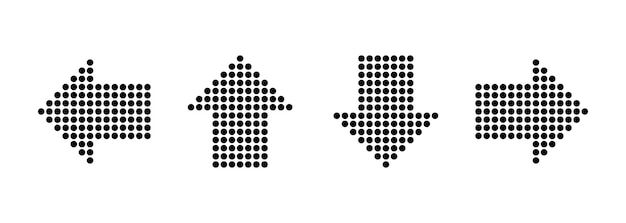 Richting pijl pictogramserie. Kruispunt pijl. Vector EPS 10. Geïsoleerd op witte achtergrond