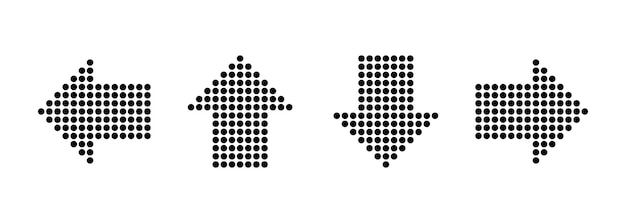 Richting pijl pictogramserie. Kruispunt pijl. Vector EPS 10. Geïsoleerd op witte achtergrond