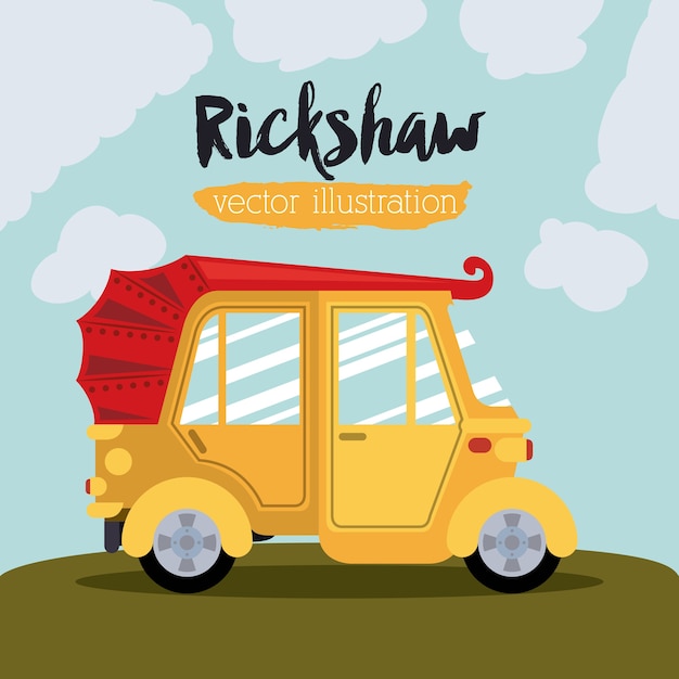 Rickshaw transportation design