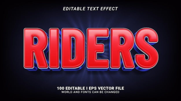 Riders text effect