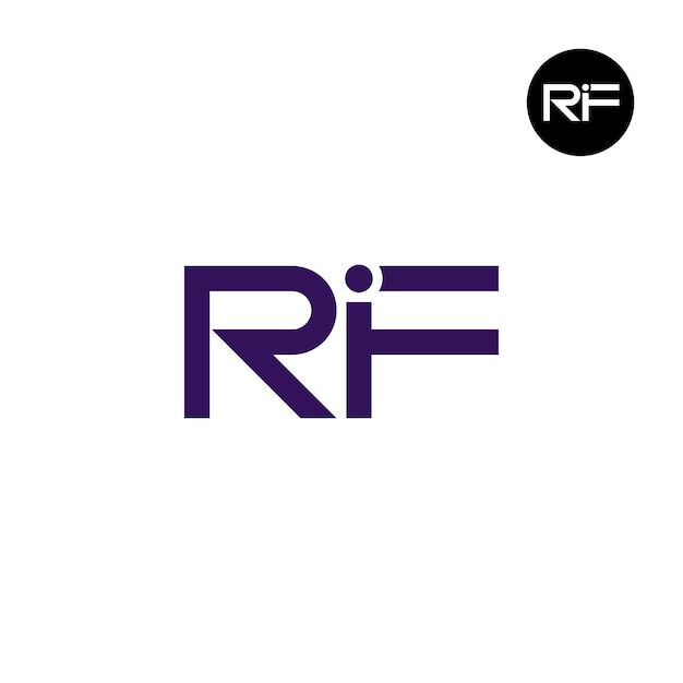 RIF ロゴ 文字 モノグラム デザイン