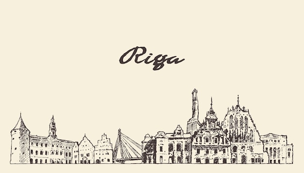 Riga skyline, Latvia