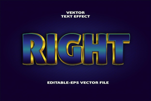 Right editable text effect 3d emboss style design