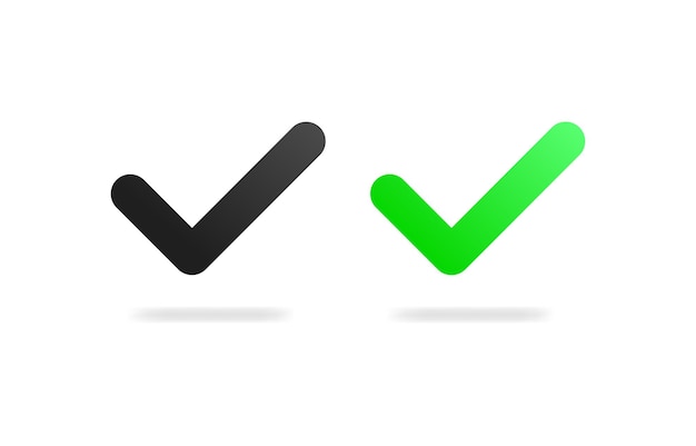 Right flat color icon correct tick correct vector icons