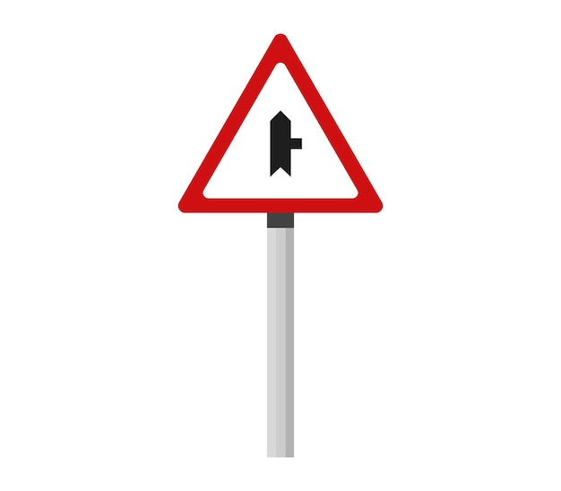 Right side traffic sign