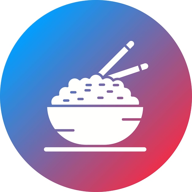 Rijst icoon vector afbeelding Kan worden gebruikt voor Street Food