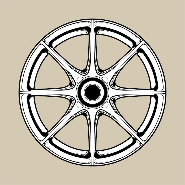 Rim vector illustration for conceptual design