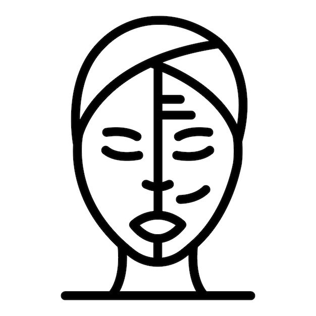 Rimpels gezicht behandeling pictogram Overzicht rimpels gezicht behandeling vector pictogram voor webdesign geïsoleerd op een witte achtergrond