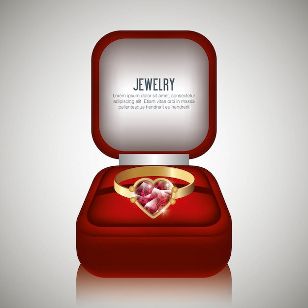 ring in box gift isolated