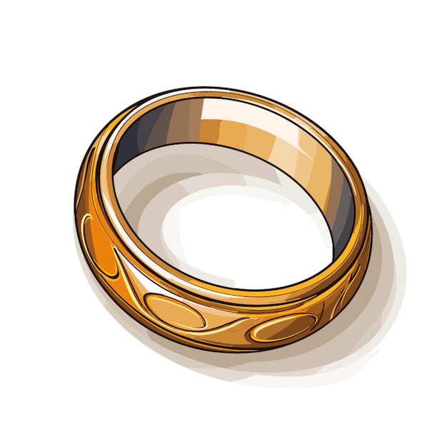 Vector ring vector on white background