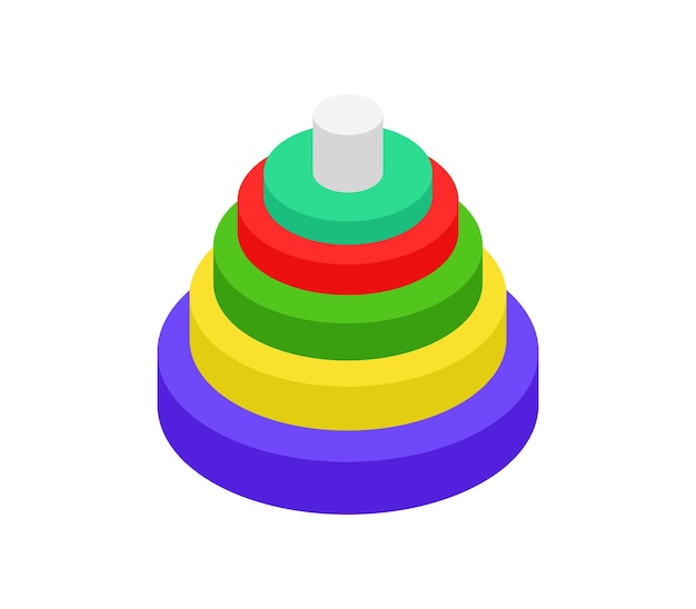 Rings toss isometric