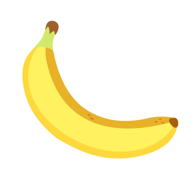 Vector ripe banana. flat vector illustration