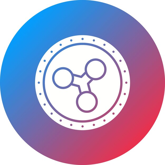 Ripple icon vector image can be used for cryptocurrency