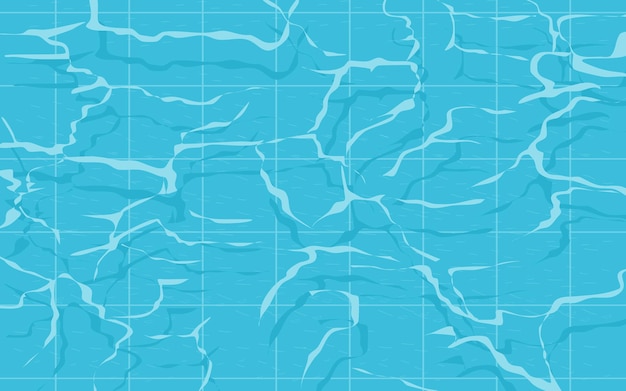 ベクトル スイミングプールの水面の波紋のテクスチャー