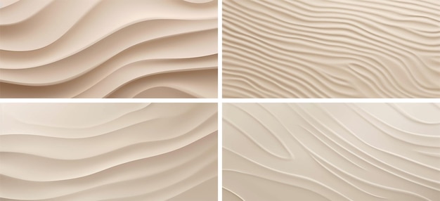 Vector ripple wavy gradient lines flowing curve futuristic ornament textured wave material structure