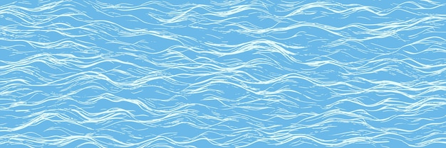 Vector ripples and water waves sea surface natural background