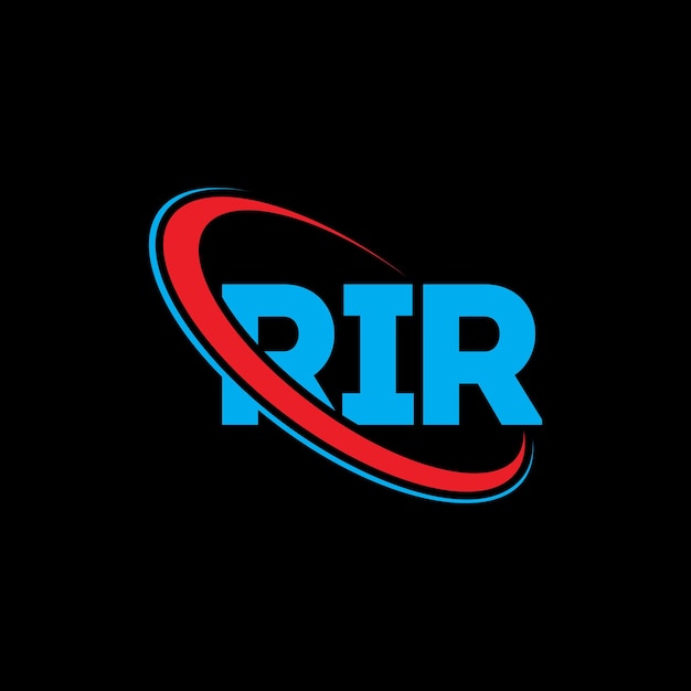 Vector rir logo rir letter rir letter logo design initials rir logo linked with circle and uppercase monogram logo rir typography for technology business and real estate brand