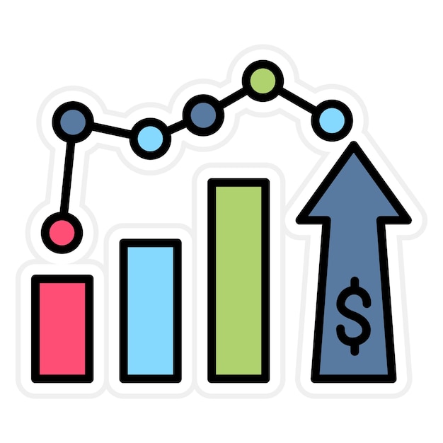 Vector rise icon vector image can be used for business economy