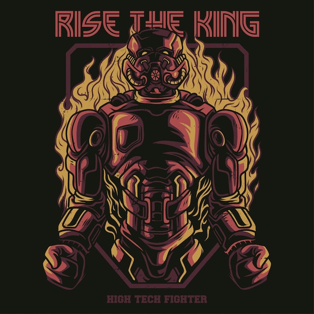 Rise the king-illustratie