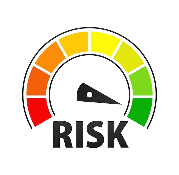 Risicosnelheidsmeter Risicometerpictogram Hoogrisicometer