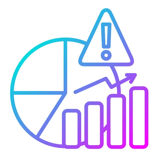 Vettore l'icona del vettore di analisi dei rischi può essere utilizzata per l'icona della gestione dei rischi