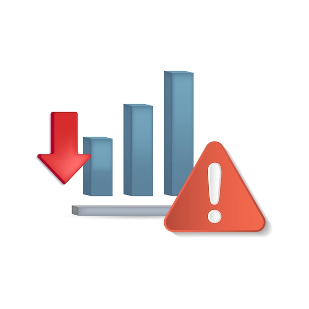 투자 컬렉션에서 위험 감소 아이콘 3d 그림 웹 디자인 템플릿 infographics 등을 위한 크리에이 티브 위험 감소 3d 아이콘