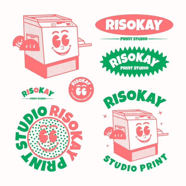 Vector risokay print studio