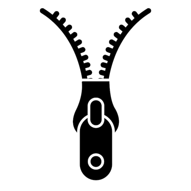 Rits pictogram logo vector ontwerpsjabloon