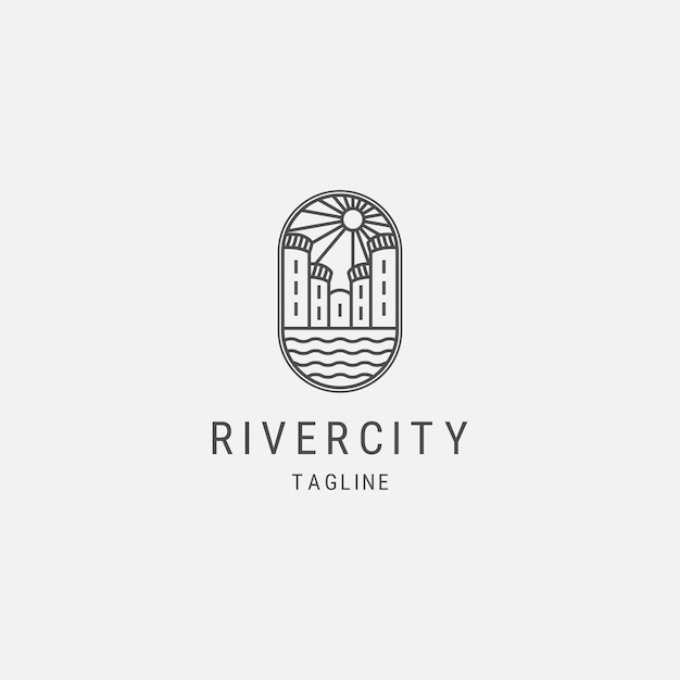 River city line logo deign