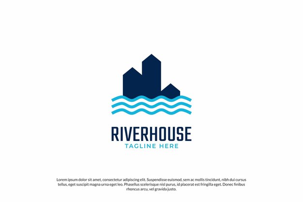 River house logo design