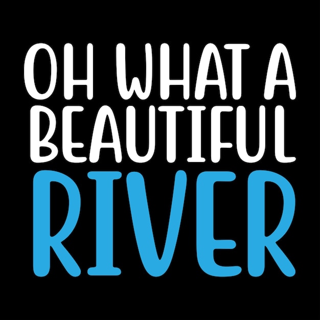 River lettering premium vector design