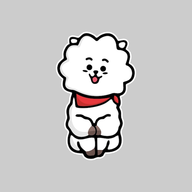 RJ Cute bt21 grote set sticker vector conceptontwerp