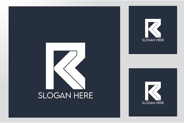 rk en kr logo-ontwerp en minimalistisch logo