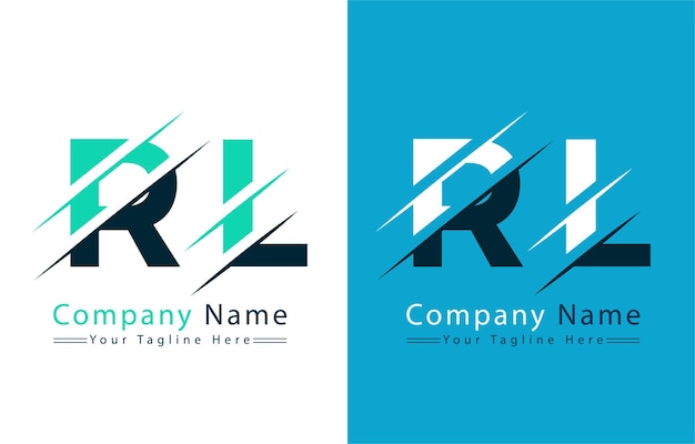 Vector rl letter logo vector design concept elements
