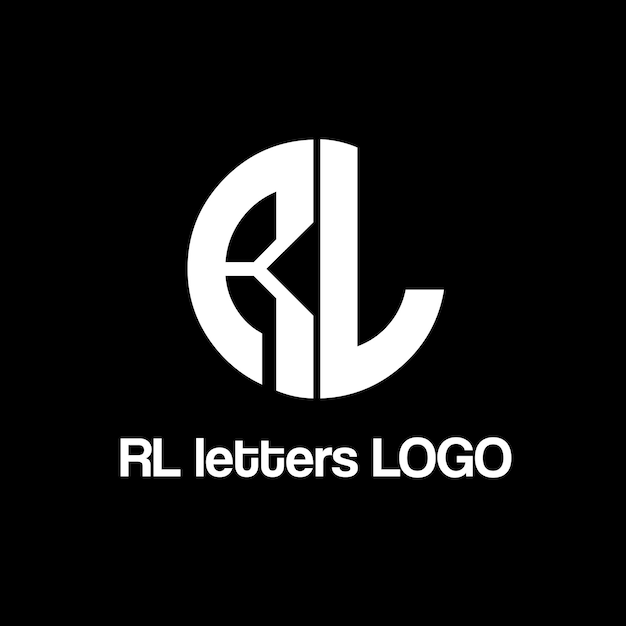 RL letters vector logo ontwerp